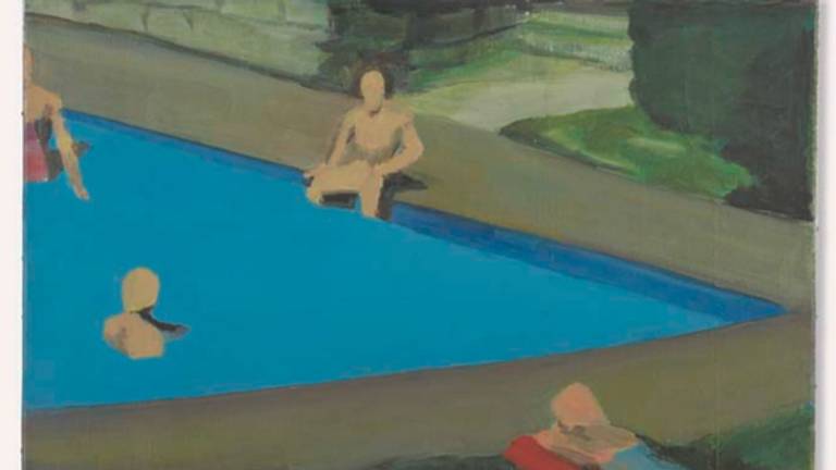 The Swimming Pool (een uitsnede) van Luc Tuymans, een van de werken die straks in Tilburg zijn te zien.