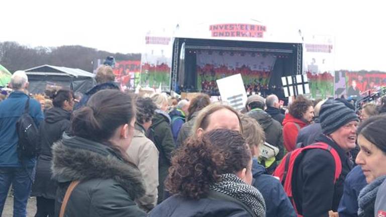 15 maart gingen de stakende leraren nog naar het Malieveld in Den Haag.