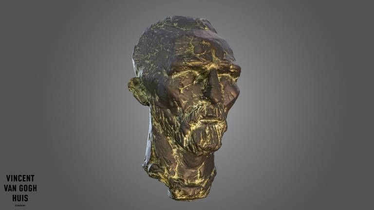 De 3D-versie van het bronzen beeld (beeld: Vincent van GoghHuis).