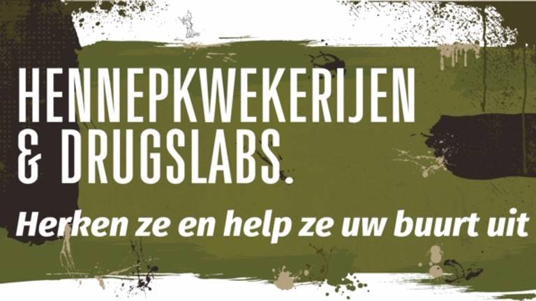 schuifelen mug Alstublieft Klik alsjeblieft over wiethokken en drugslabs, zegt politie in nieuwe  campagne - Omroep Brabant