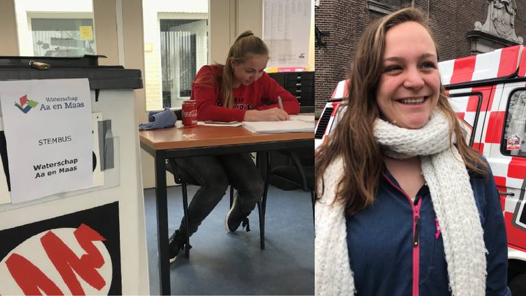 Nienke en Jade zijn druk bezig met de Provinciale Statenverkiezingen.