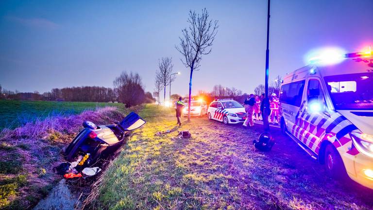 Het ongeluk gebeurde aan het begin van de avond. (Foto: Sem van Rijssel)