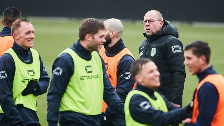 Fred Grim tijdens de training bij RKC Waalwijk (foto: VI Images).