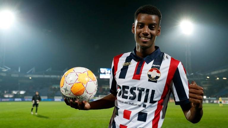 Willem II-spits Alexander Isak: drie goals vanaf de strafschopstip. (Foto: VI Images)