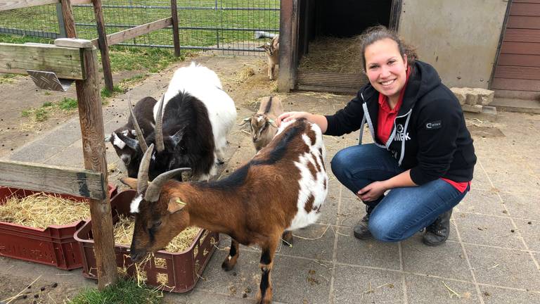 Gelukkig kunnen ze bij de kinderboerderij nog lachen. (Foto: Daisy Schalkens)