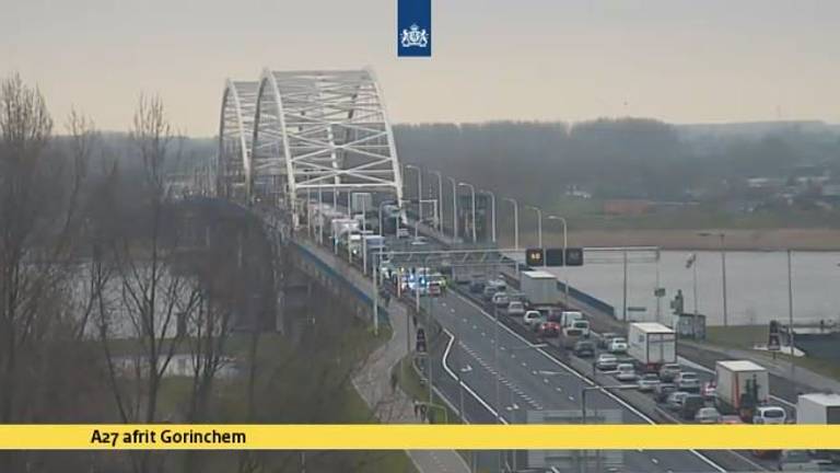 De Merwedebrug. (Beeld: Rijkswaterstaat Verkeersinformatie)