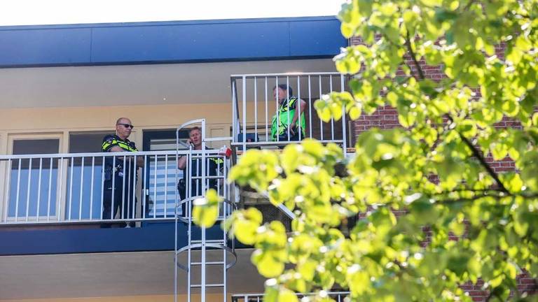 De vrouw werd dood in een appartement in Eindhoven gevonden (Foto: Dave Hendriks).