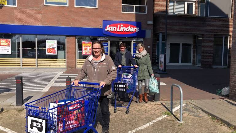 Tijdelijk pendelen om boodschappen te doen.