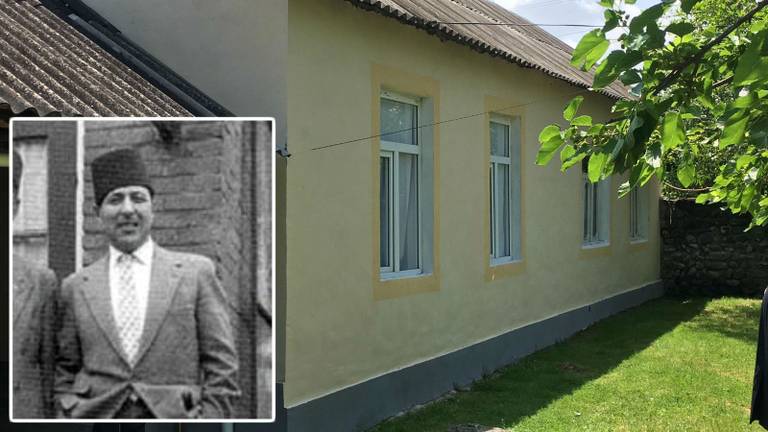 Het museum voor Mamedov (inzet) staat naast zijn geboortehuis. Foto: Hans Janssen