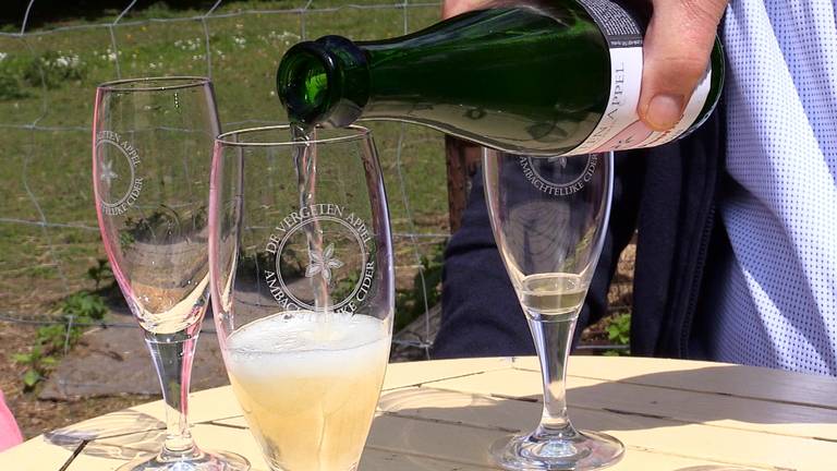 Johan Holleman maakt cider van vergeten en overtollige appels.