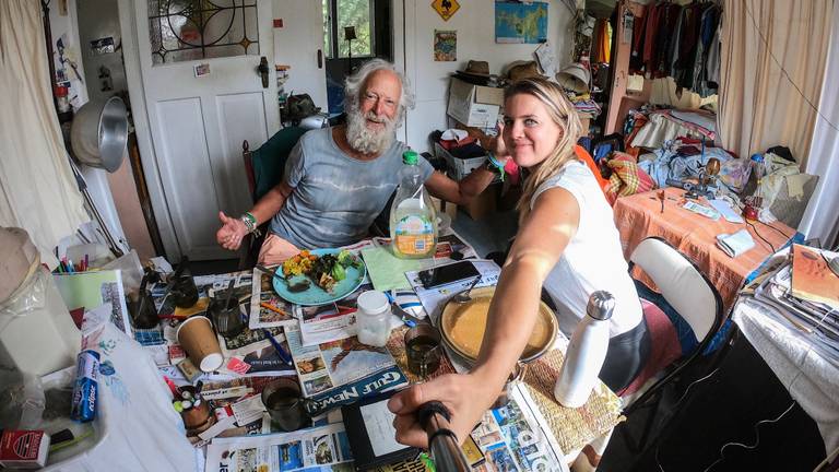 'In Nieuw-Zeeland sliep ik in het huis van een oude hippie." (foto: Marleen Hoftijzer)