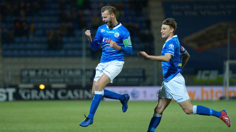 Vreugde bij Danny Verbeek na een doelpunt voor FC Den Bosch (foto: OrangePictures).