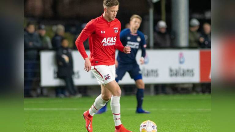 Justin de Haas in actie bij AZ (Foto: Orange Pictures)