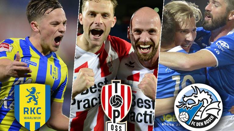 Drie Brabantse clubs strijden deze maand om promotie naar de Eredivisie. (Foto's Orange Pictures)