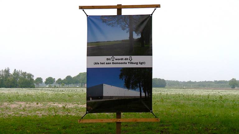 Actie tegen bedrijventerrein Wijkevoort in Tilburg