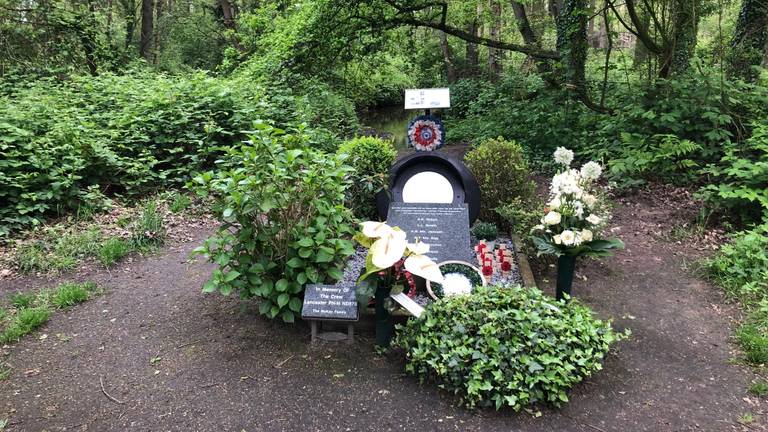 Monument in De Peel voor bemanningsleden van een Lancaster.