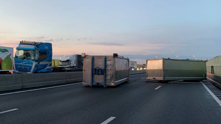 Het ongeluk gebeurde rond kwart over vier. (Foto: Bart Meesters)