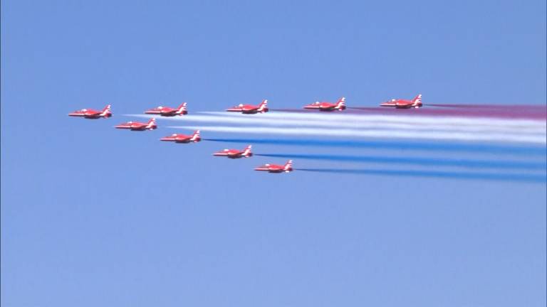 De Red Arrows. Foto: Omroep Brabant