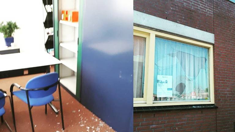 Politie grapt over stenengooier politiebureau Oisterwijk. (Foto;politie)