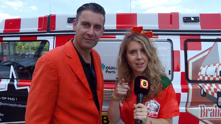 Ronald en Eva bij de finale van het WK voetbal (Foto: Omroep Brabant)