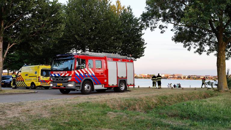 De man bleek gelukkig ongedeerd. (Foto: SK-media)