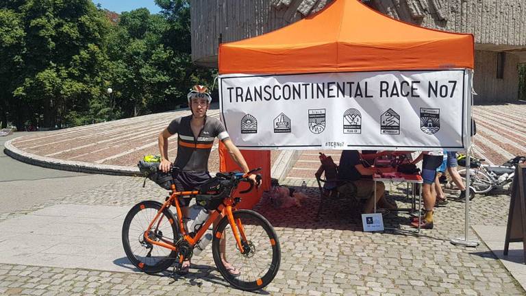 Job Hendrickx (27) is derde geworden bij de Transcontinental Race (Foto: Job Hendrickx).