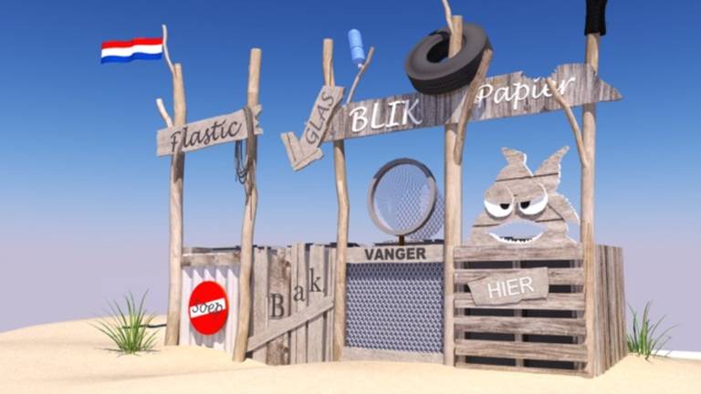 Zo ziet het afvalstation in Woudrichem er straks uit.