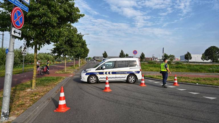 Een deel van de omgeving werd afgezet. (Foto: Tom van der Put/SQ Vision)