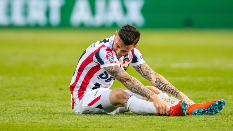 Teleurstelling bij Willem II'er Pol Llonch. (Foto: VI Images)