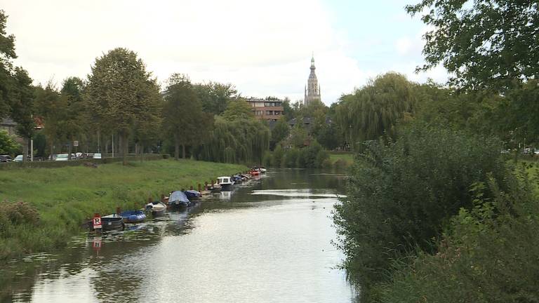 Bootjes in de Aa of Weerijs in Breda. (foto: Raoul Cartens)