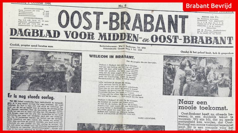 De krant van 2 oktober 1944.