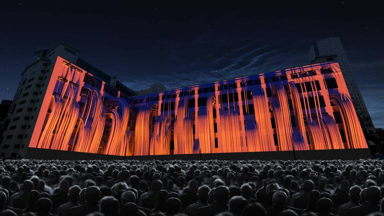 GLOW 2019: impressie van Colour Symphony door lichtkunstenaars Jan Fabel, Dirk van Poppel en Erwin Steijlen (Foto: GLOW)