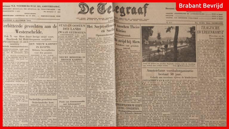 De krant van 9 oktober 1944.
