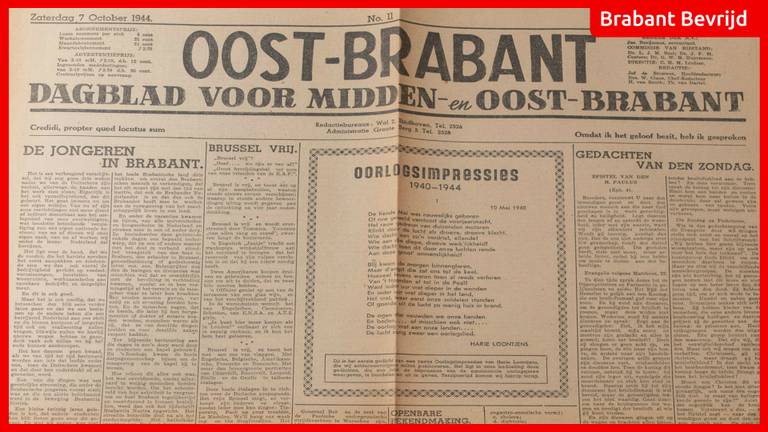 De krant van 7 oktober 1944