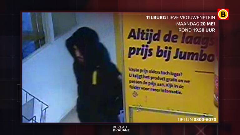 De tweede verdachte die een greep deed in de kassa en de kassamedewerker van de Jumbo mishandelde. ( Foto; Bureau Brabant)