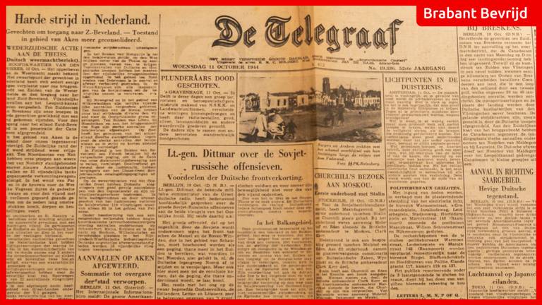 De krant van 11 oktober 1944.