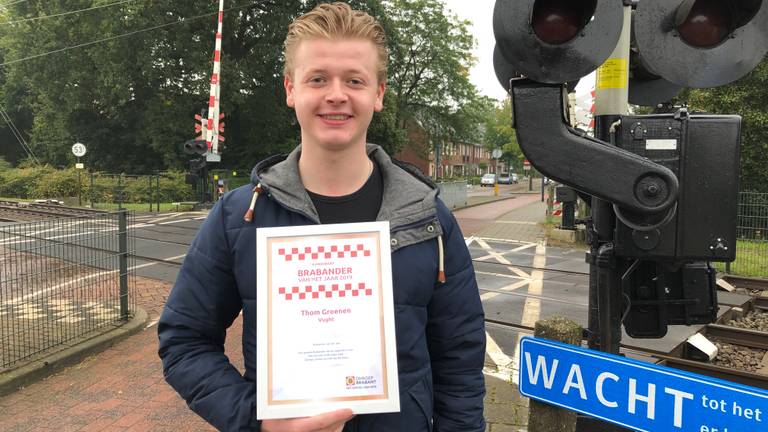 Thom Groenen redde een vrouw van het spoor in Vught (Foto: Imke van de Laar)