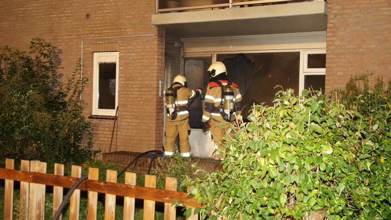 De brandweer was snel aanwezig bij de brand in Drunen. (Foto: FPMB)