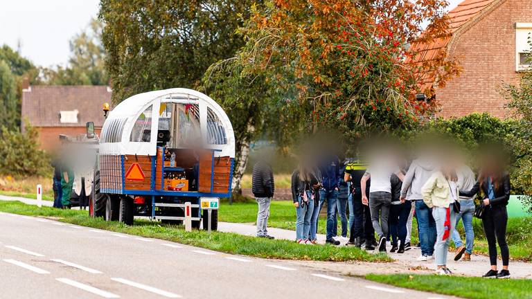 De huifkar na het ongeluk (foto: Jack Brekelmans, BMS)