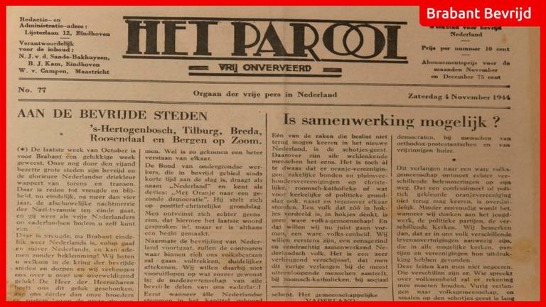 De krant van 4 november 1944.