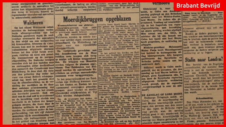 De krant van 7 november 1944.