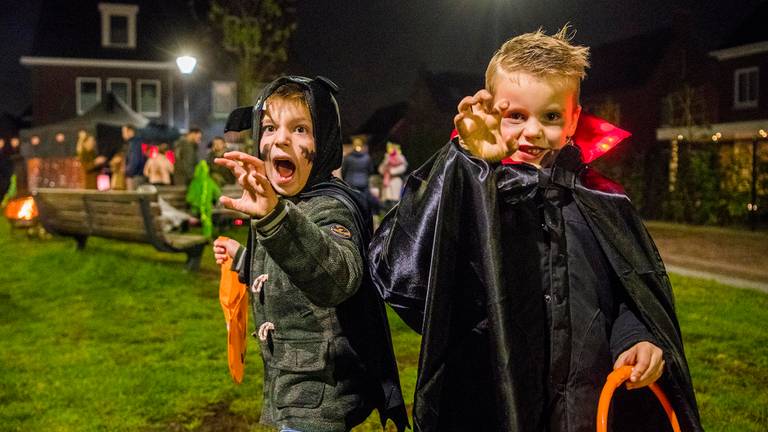 In Nuenen gingen veel kinderen verkleed langs de deuren voor Halloween. (Foto: Sem van Rijssel/SQ Vision)