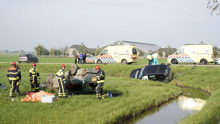 Bij het ongeval viel een dode. (Foto: SQ Vision)