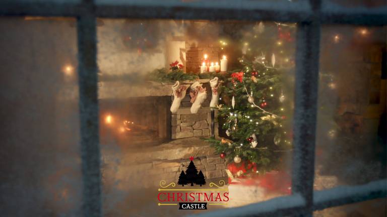 Kasteel Geldrop wordt omgetoverd tot huis van de Kerstman.