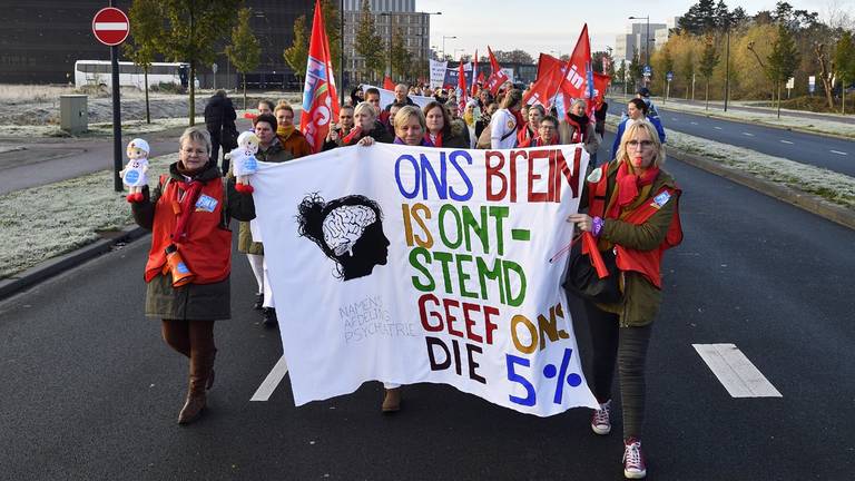 Protestmars bij het Amphia