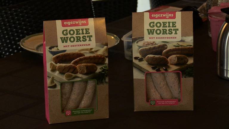 De worst met minder vlees (foto: Tessel Linders).