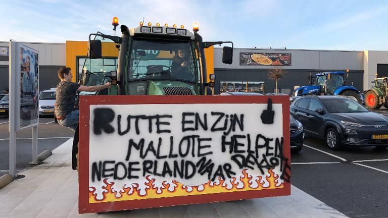 Een duidelijke boodschap bij Sligo in Veghel (Foto: René van Hoof).