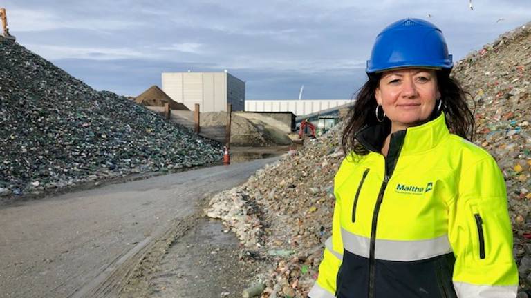 Bianca Lambrechts van Maltha Glasrecycling. (Foto: Erik Peeters)