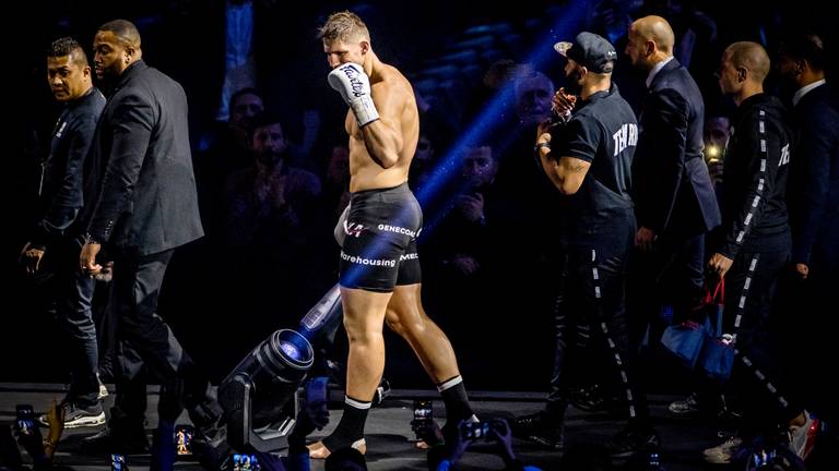 Rico Verhoeven na het gevecht van zaterdag. (Foto: ANP / Koen van Weel).