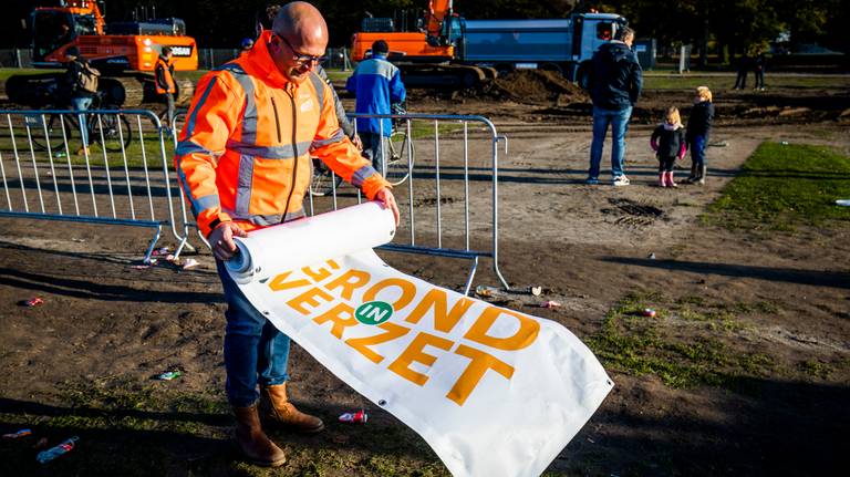 Grond in Verzet voert woensdag géén actie. (Foto: ANP)